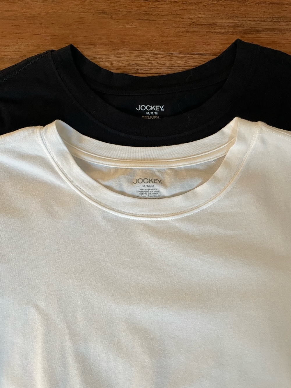 Jockey Women’s Crew Neck T-Shirt - Black & White (2-Pack)